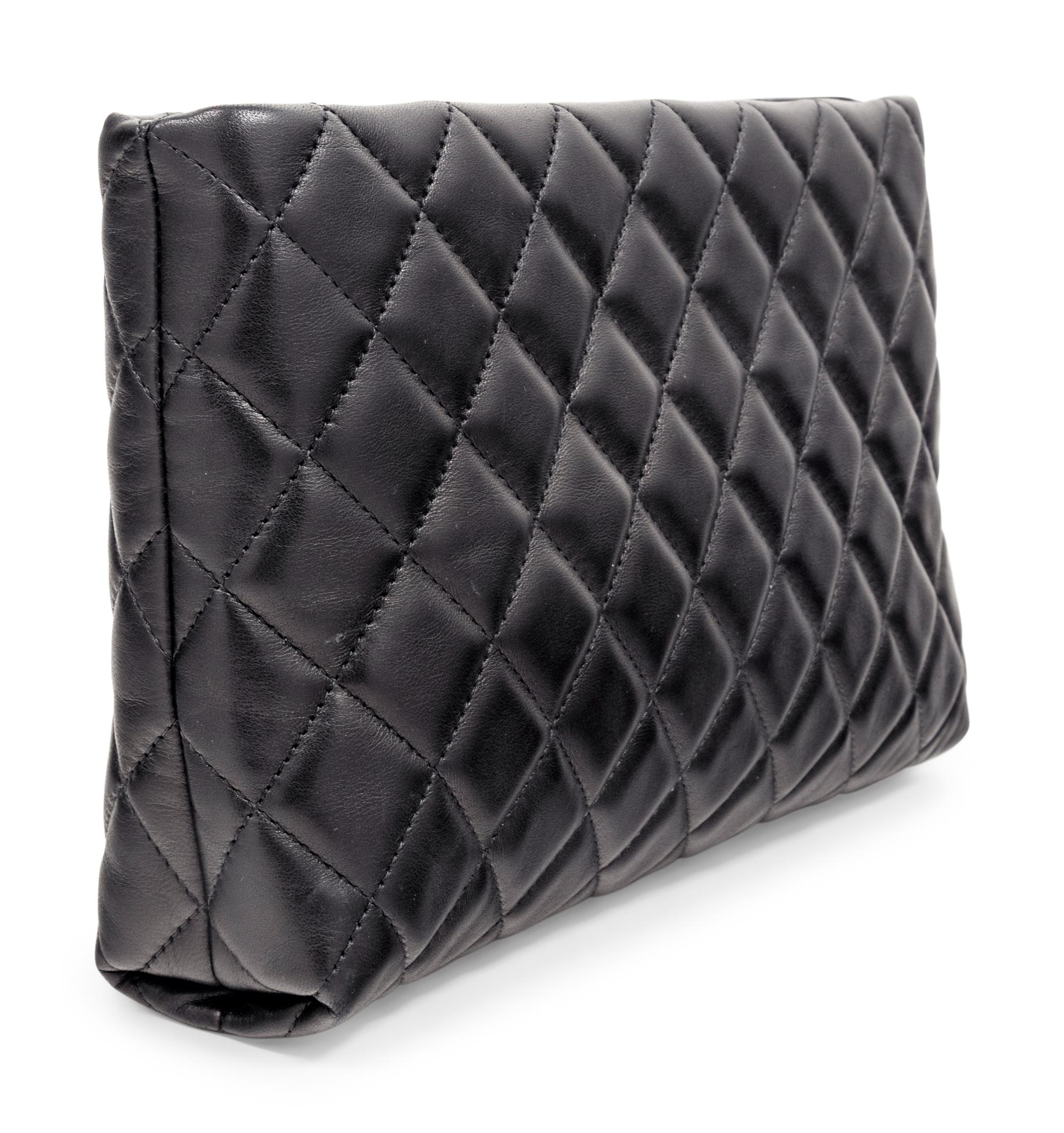 Chanel Quilted Leather Clutch, 2012