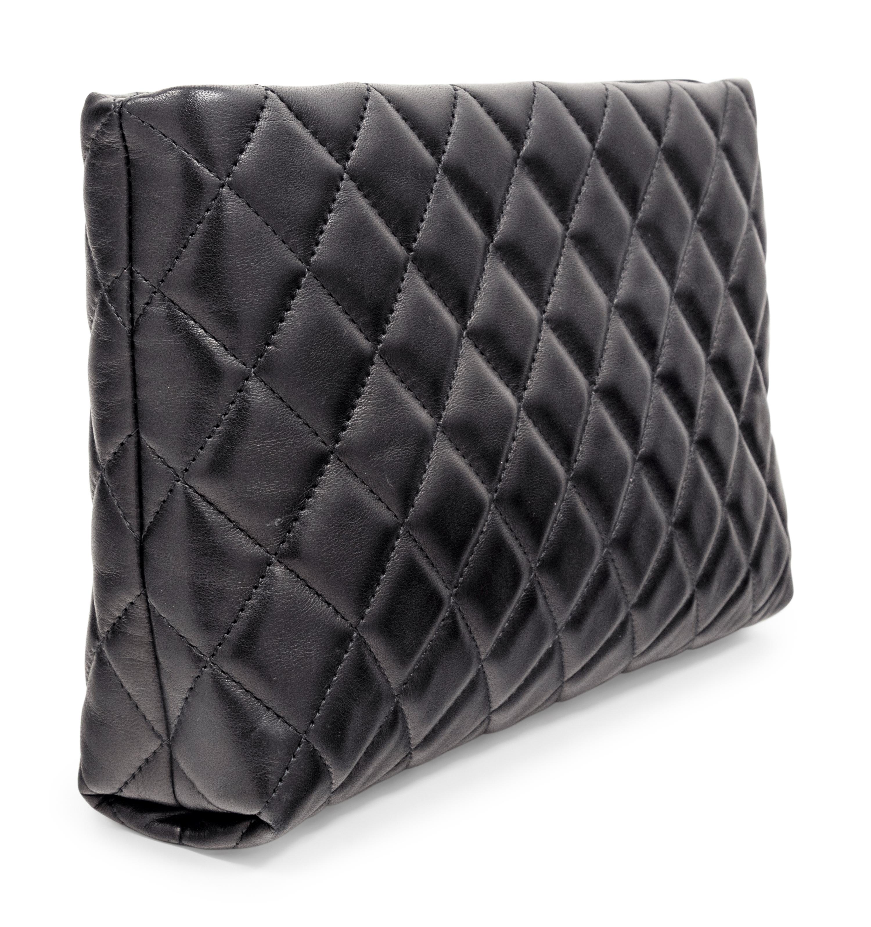 Chanel Quilted Leather Clutch, 2012