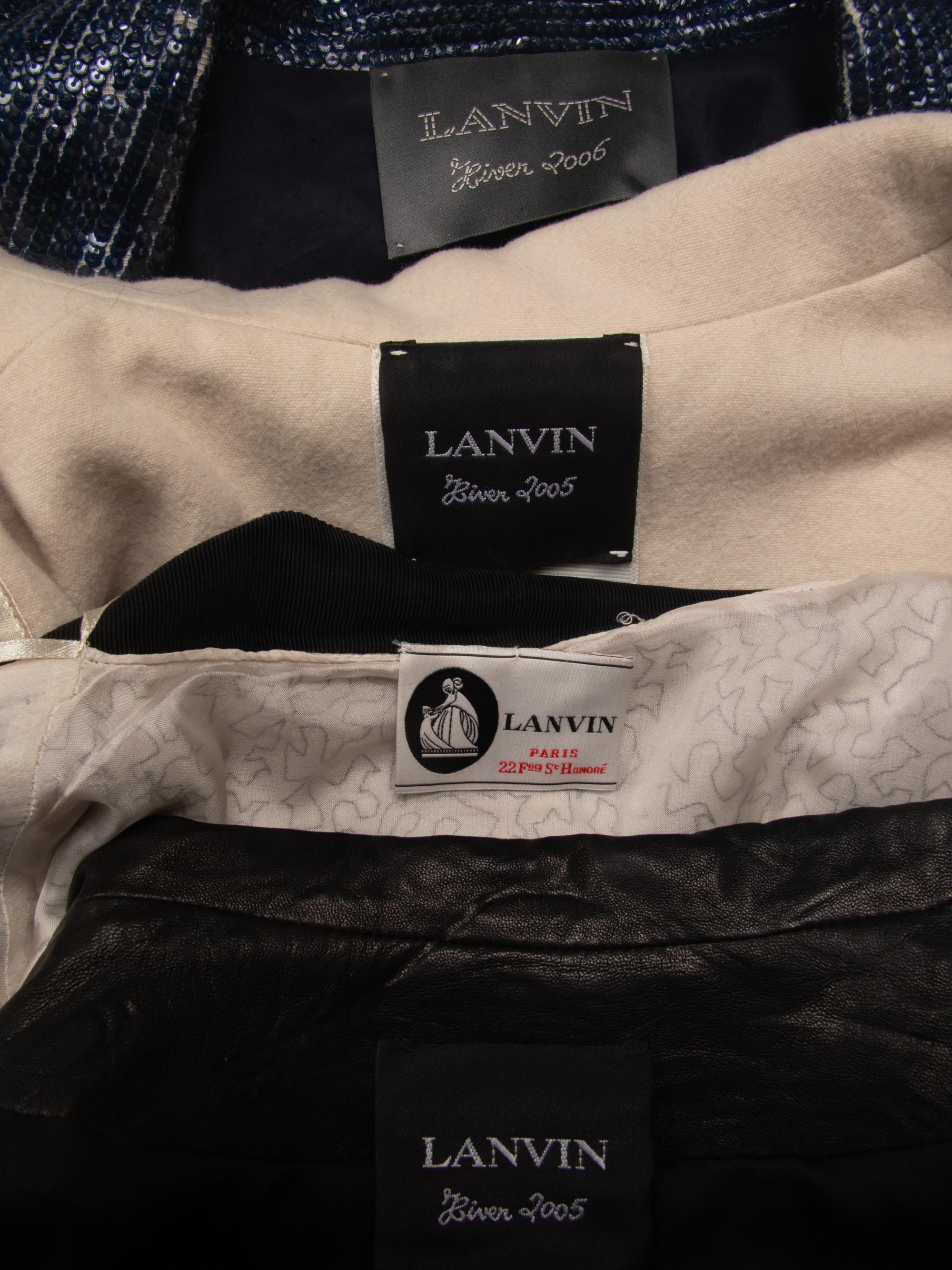 Four Lanvin Jackets