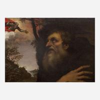 Studio of Sebastiano del Piombo (Italian, 1485-1547) The Vision of Saint Anthony Abbot