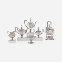 A six-piece sterling silver tea and coffee service Gorham Mfg. Co., Providence, RI, retailed by J.E. Caldwell, Philadelphia, PA, circa 1916
