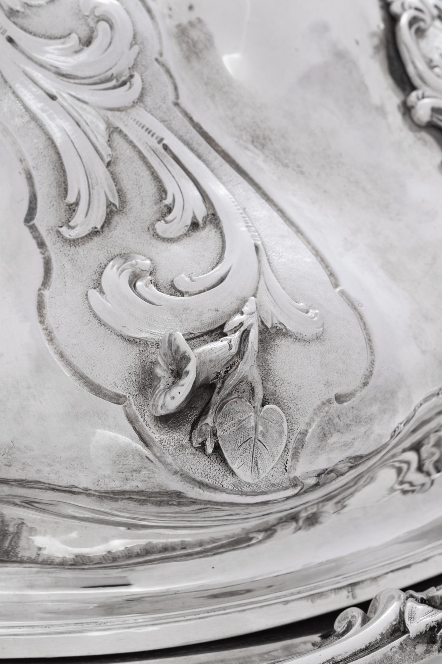 An Important Victorian Silver Presentation Covered Serving Dish of British Railroad Interest