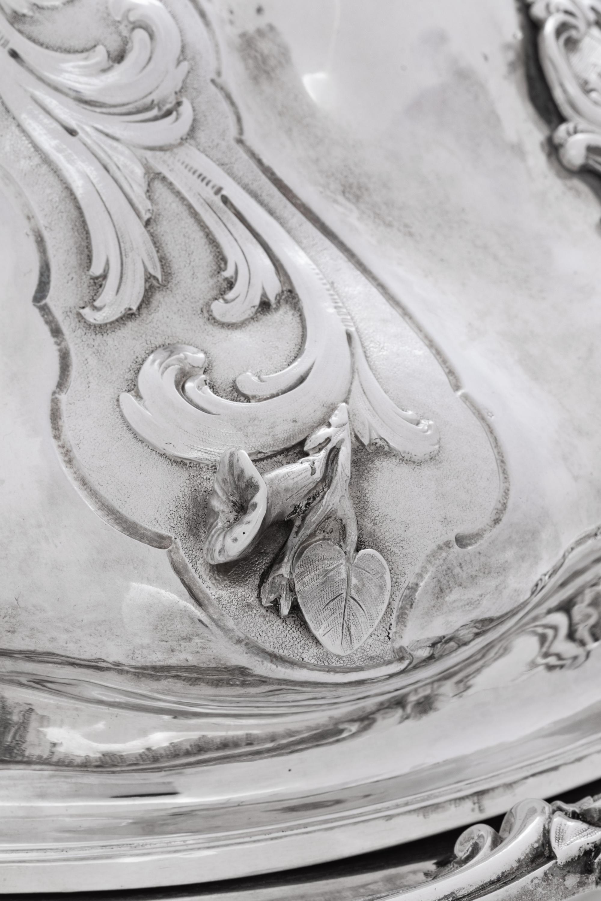 An Important Victorian Silver Presentation Covered Serving Dish of British Railroad Interest