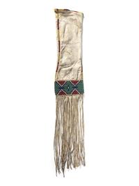 Central Plains Beaded Hide Tobacco Bag