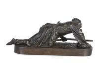 A Russian Bronze Figure of a Cossack