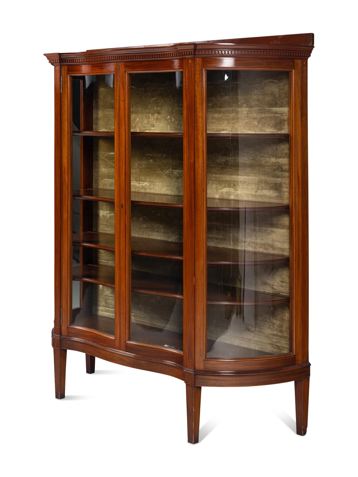 An Edwardian Style Vitrine Cabinet