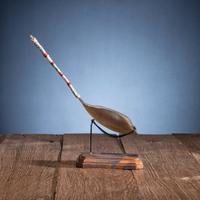 Plains Horn Spoon, with Bird Quill Wrapping