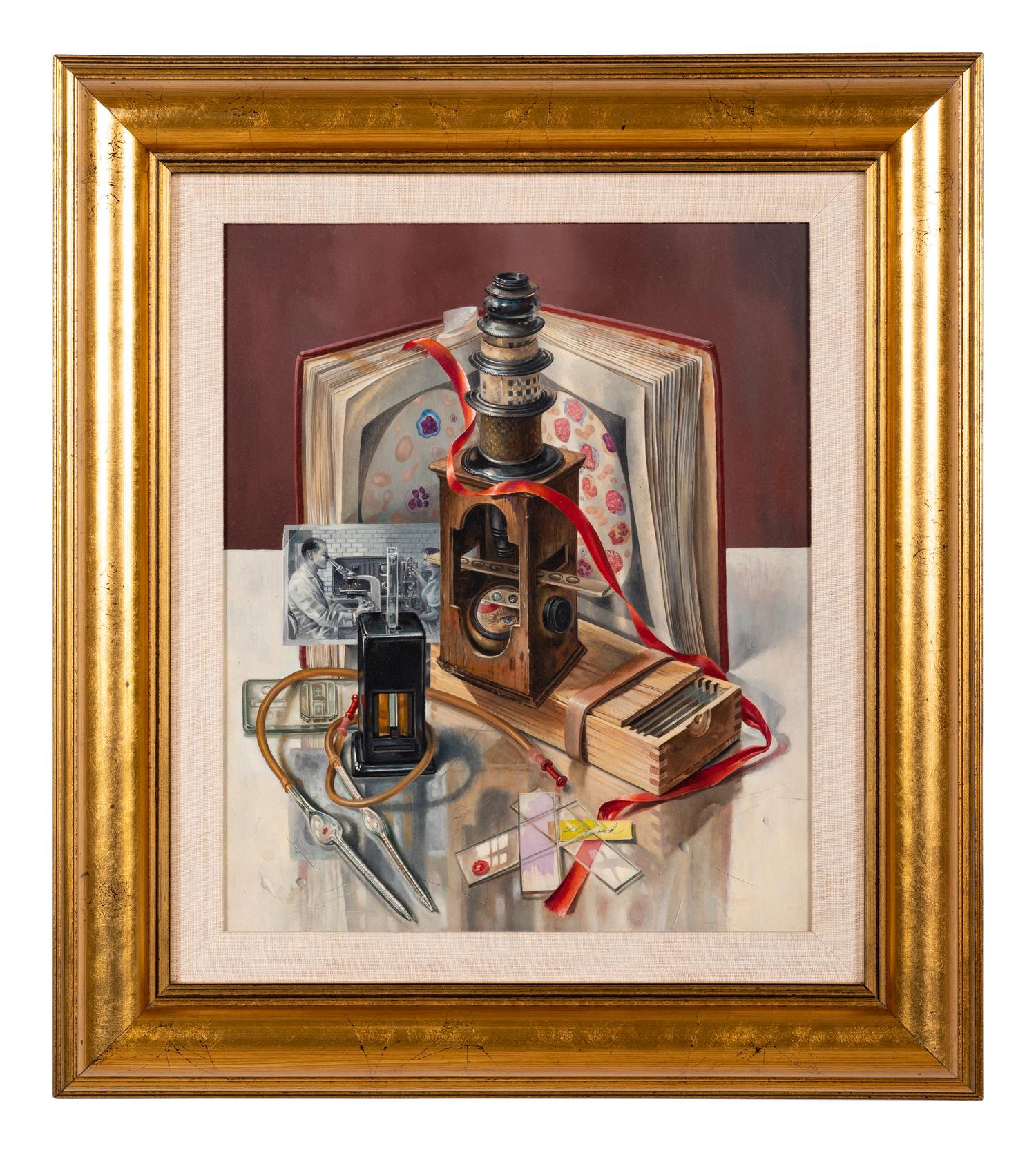 Untitled (Still Life with Microscope and Medical Equipment)