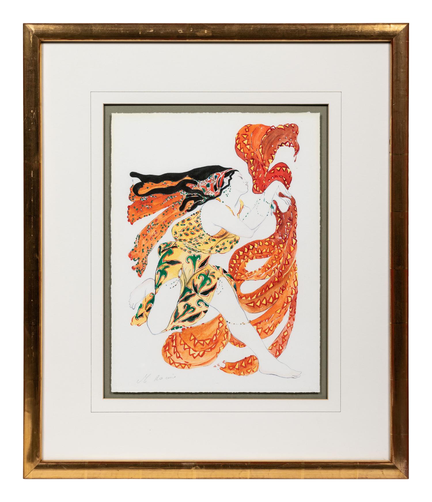 Three Framed Works on Paper