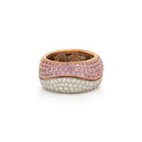PINK SAPPHIRE AND DIAMOND RING