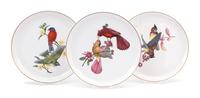A Set of Eight Porcelain American Song Bird Plates