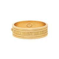 TIFFANY & CO., YELLOW GOLD 'ATLAS' BANGLE BRACELET