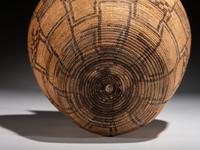 Apache Polychrome Basket, Humans and Dogs
