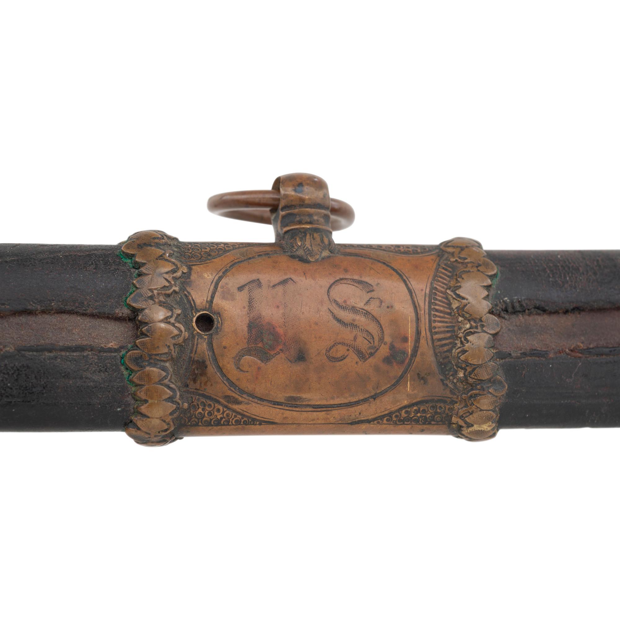 Import Foot Officers Sword with Scabbard Inscribed to Capt. S.E. Thomason - 176th NY Vols., then Captured and Descended in a Texas Confederate Family