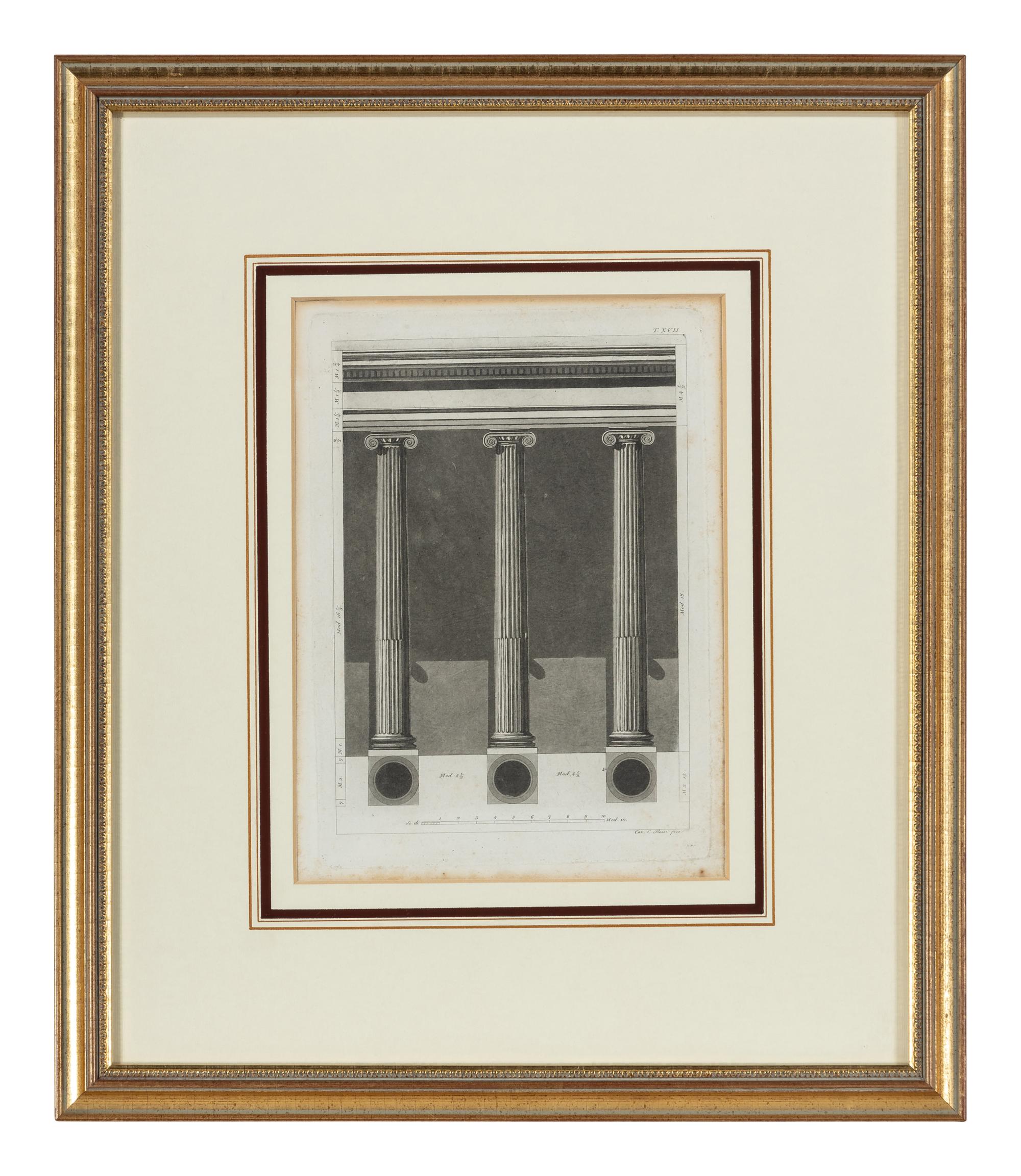 Five Continental Colored Engravings