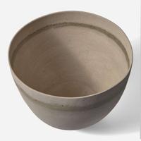 Jennifer Lee (British, b. 1956) "Pale bowl with grey/green speckled band", UK, 1986