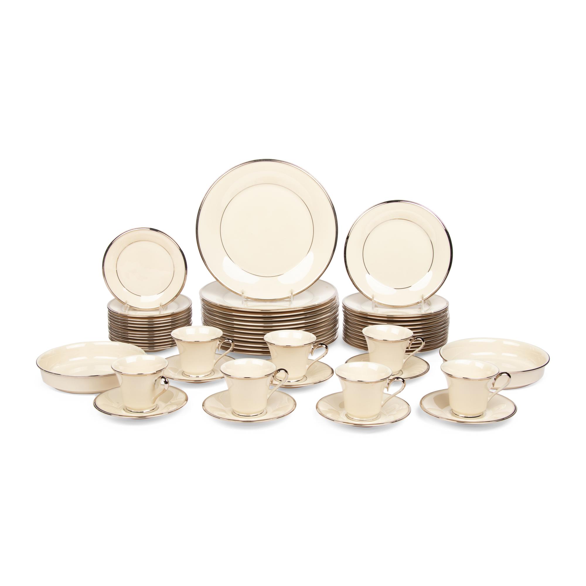 A Lenox Porcelain Dinner Service