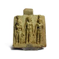 An Egyptian Faience Triad Amulet