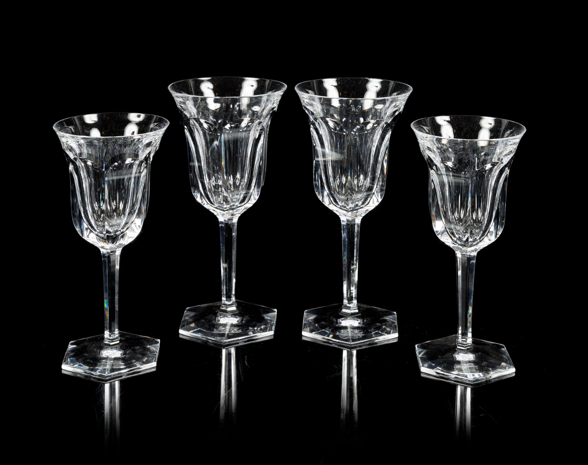 Baccarat, a group of stemware