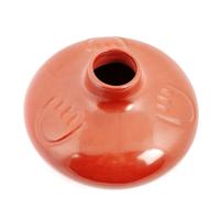 Redware Pottery Jar, with Bear Paws