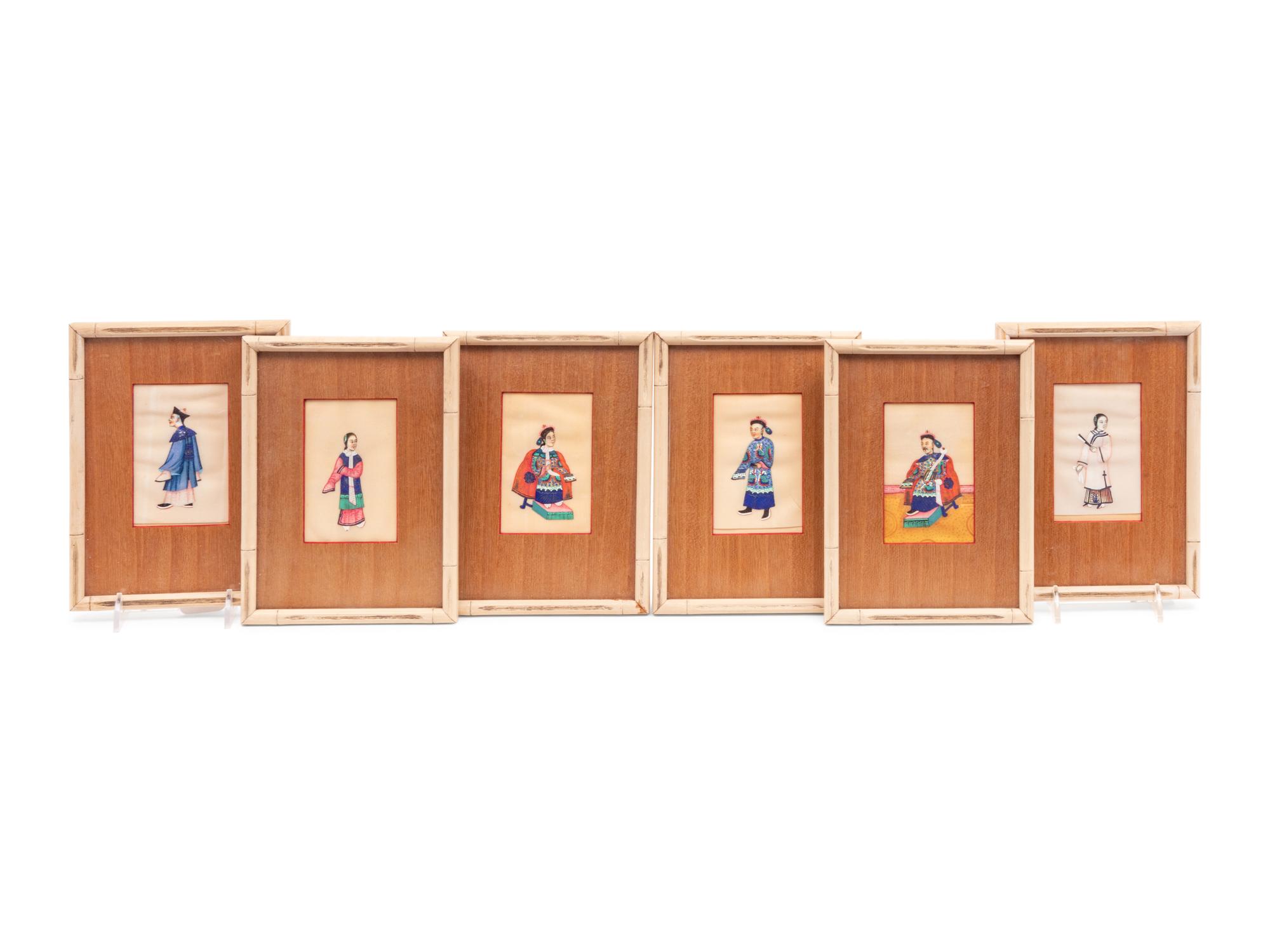 Eight Chinese Export Pith Paintings