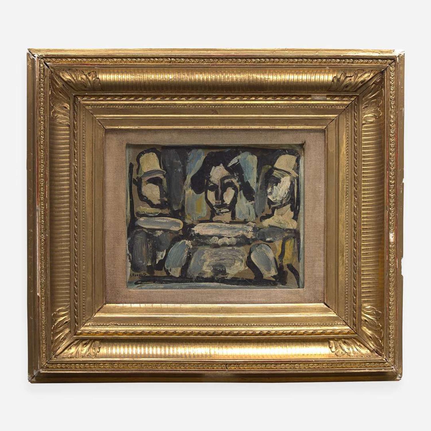 Georges Rouault (French, 1871-1958) Trio (Arlequin et Clowns)