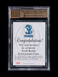 A 1996-97 Score Board Autographed BK Autographs Kobe Bryant Signed Rookie Basketball Card No. 15 (BGS Dual Grade 9.5 Card, 10 Auto), Pop 9, None Graded Higher