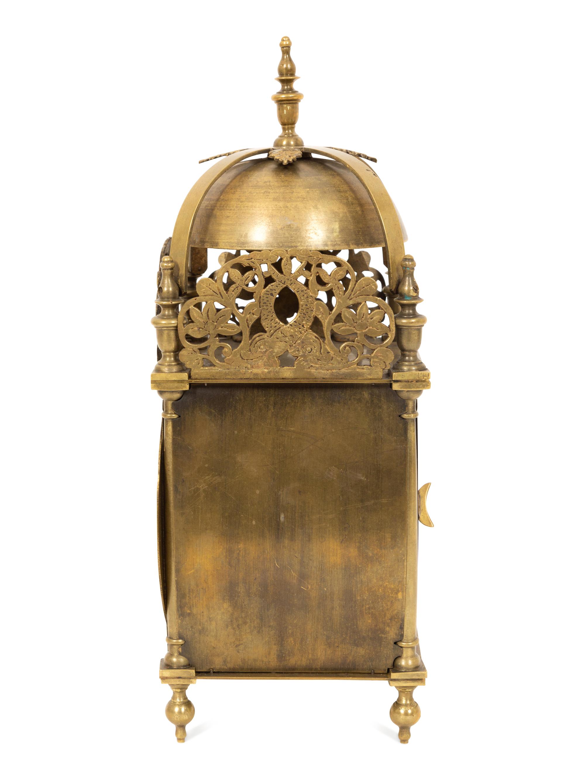 An English Brass Lantern Clock
