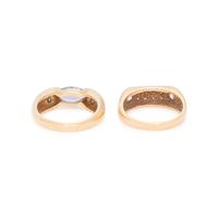 COLLECTION OF YELLOW GOLD AND DIAMOND RINGS