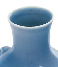 A Chinese Claire-de-Lune Glazed Porcelain Zun Vase