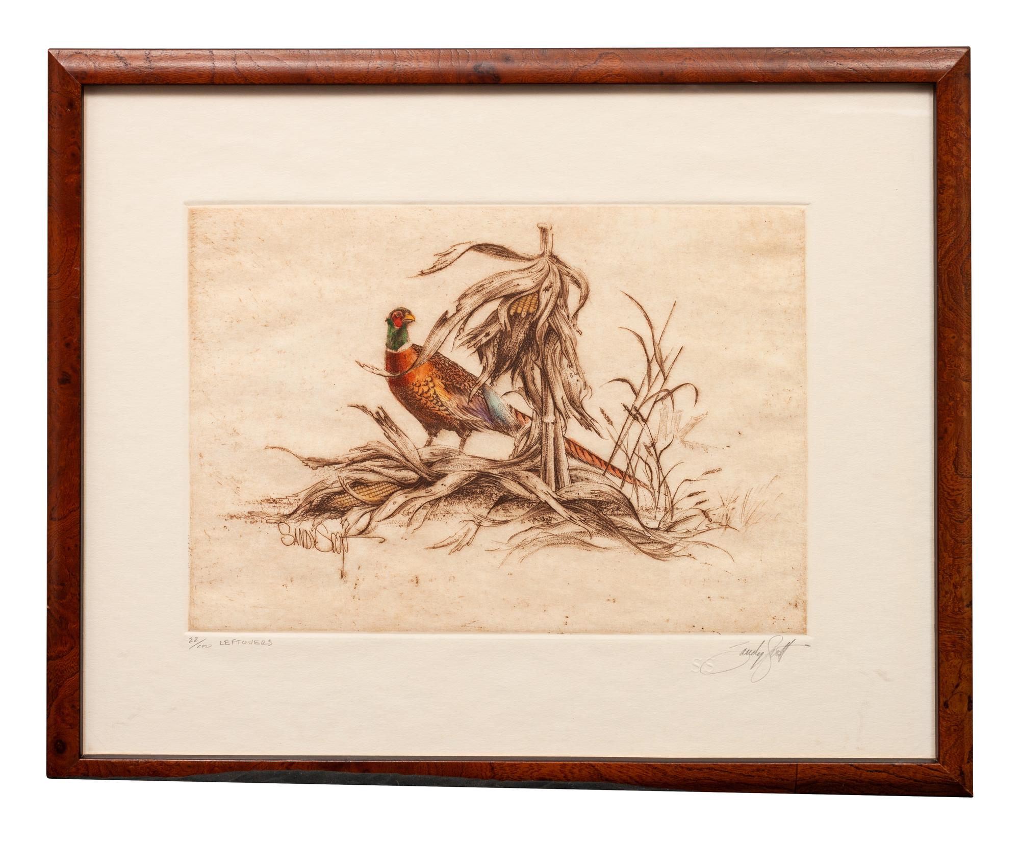 Four Prints: Leftovers , edition 23/100; Trout , edition 31/100; Ruffed Grouse , edition60/100; Pintail Rising, Artist's Proof