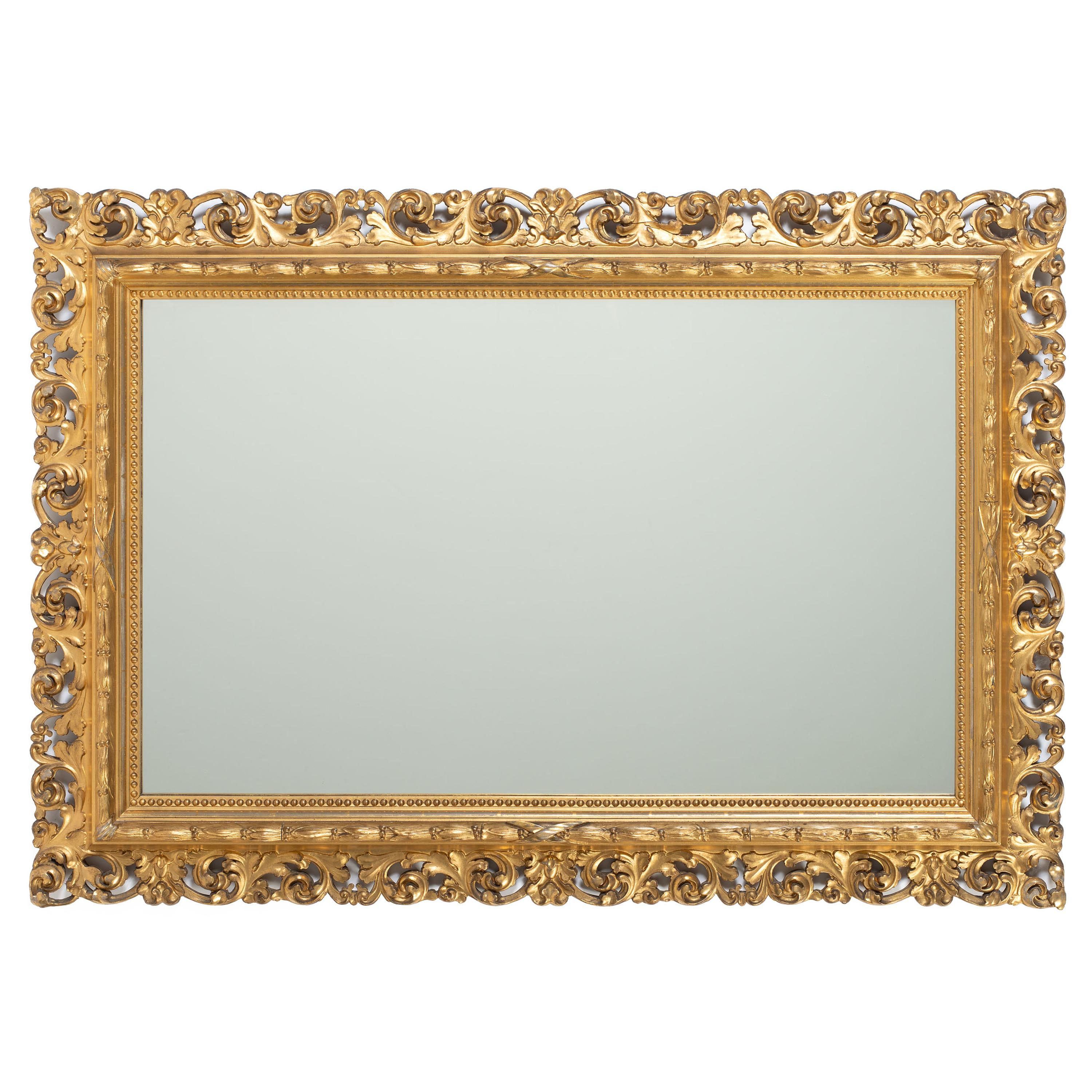 A Continental Giltwood Mirror