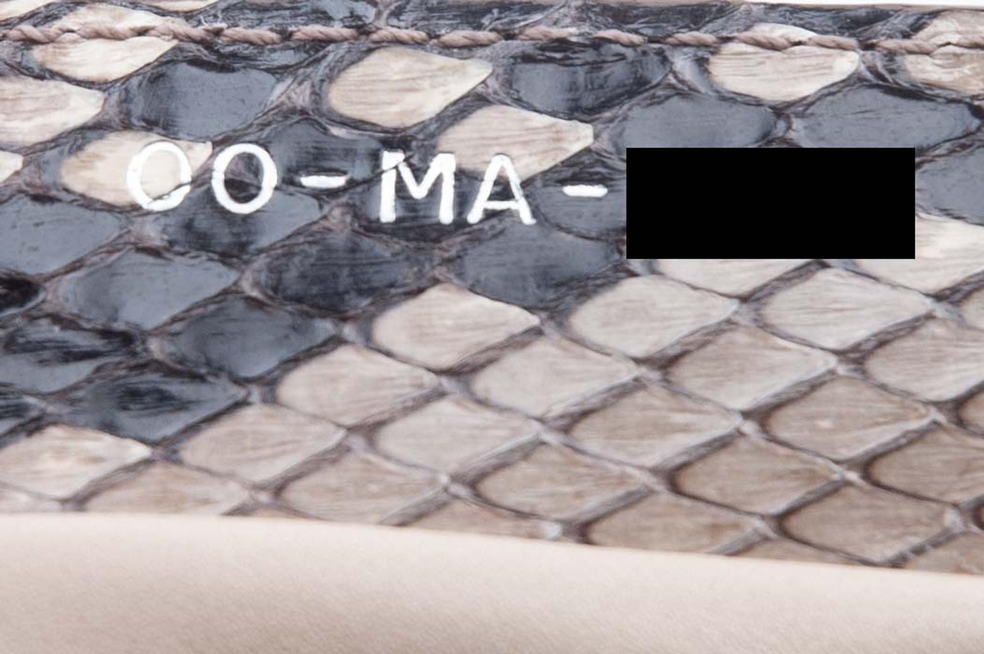 Christian Dior Tan Python Granville Bag, 2011
