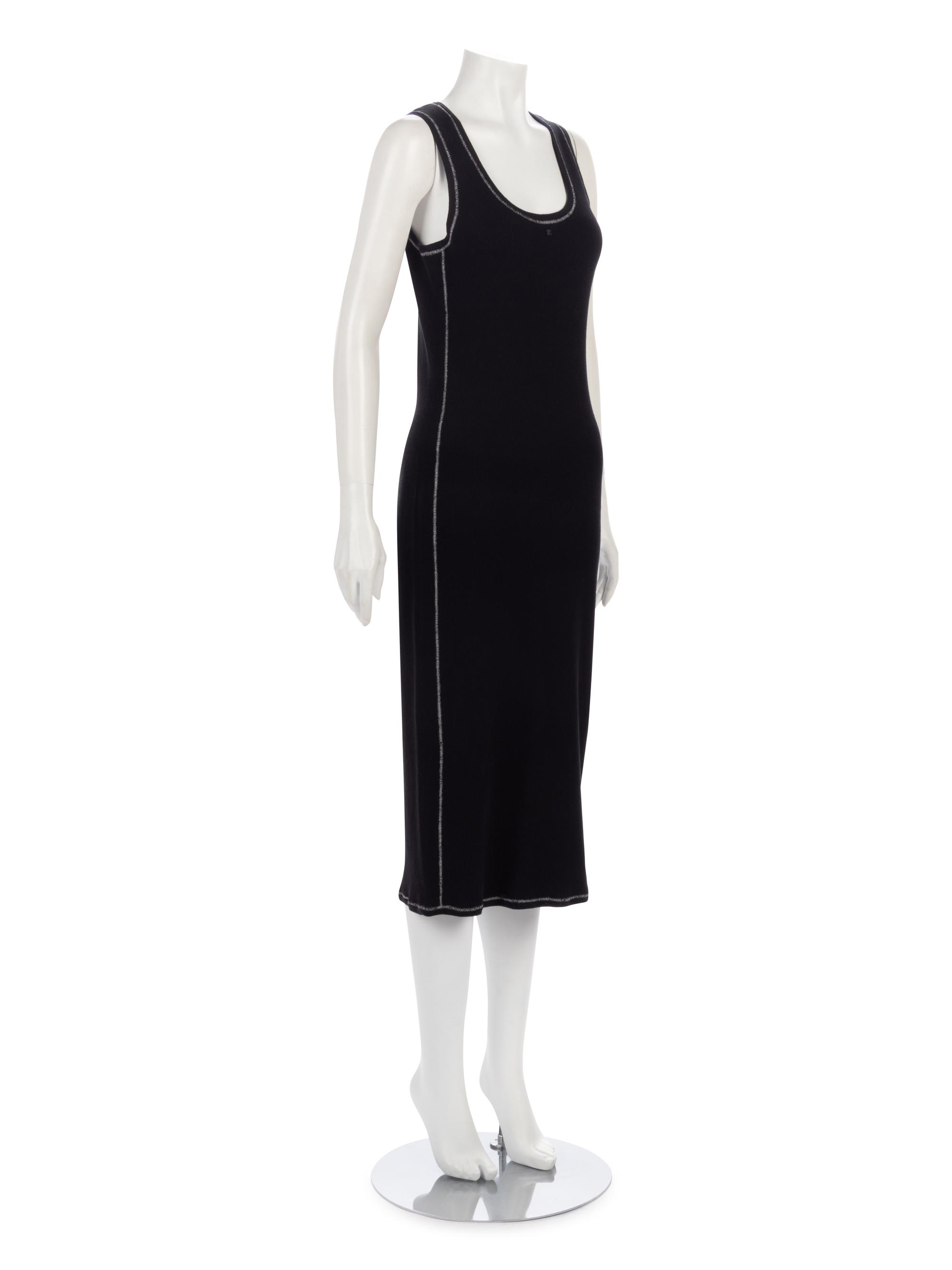 Two Chanel Knit Pieces: One Long Cardigan, One Dress, 2000s