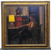 John Nelson Shanks, (American, 1937–2015), Man Sitting at Desk