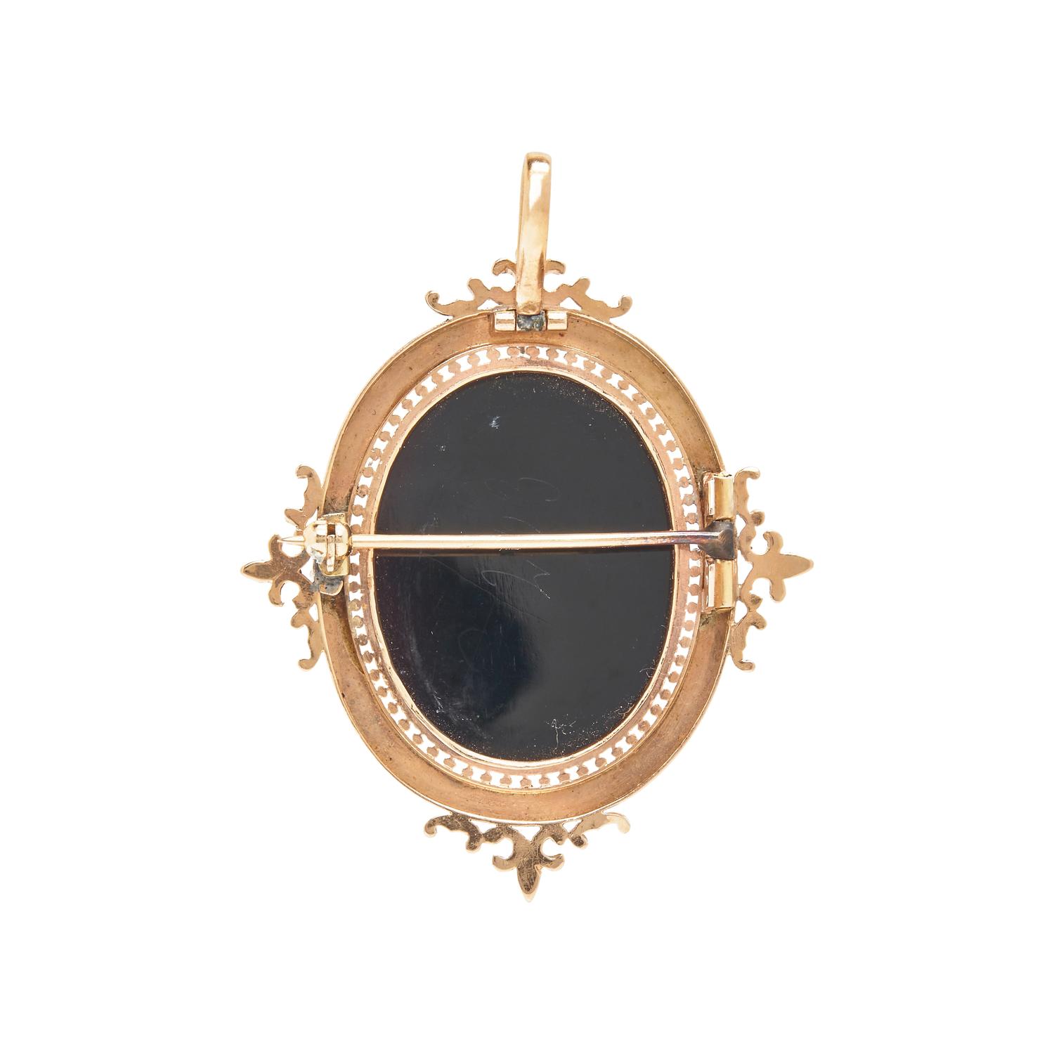 COLLECTION OF HARDSTONE CAMEO JEWELRY