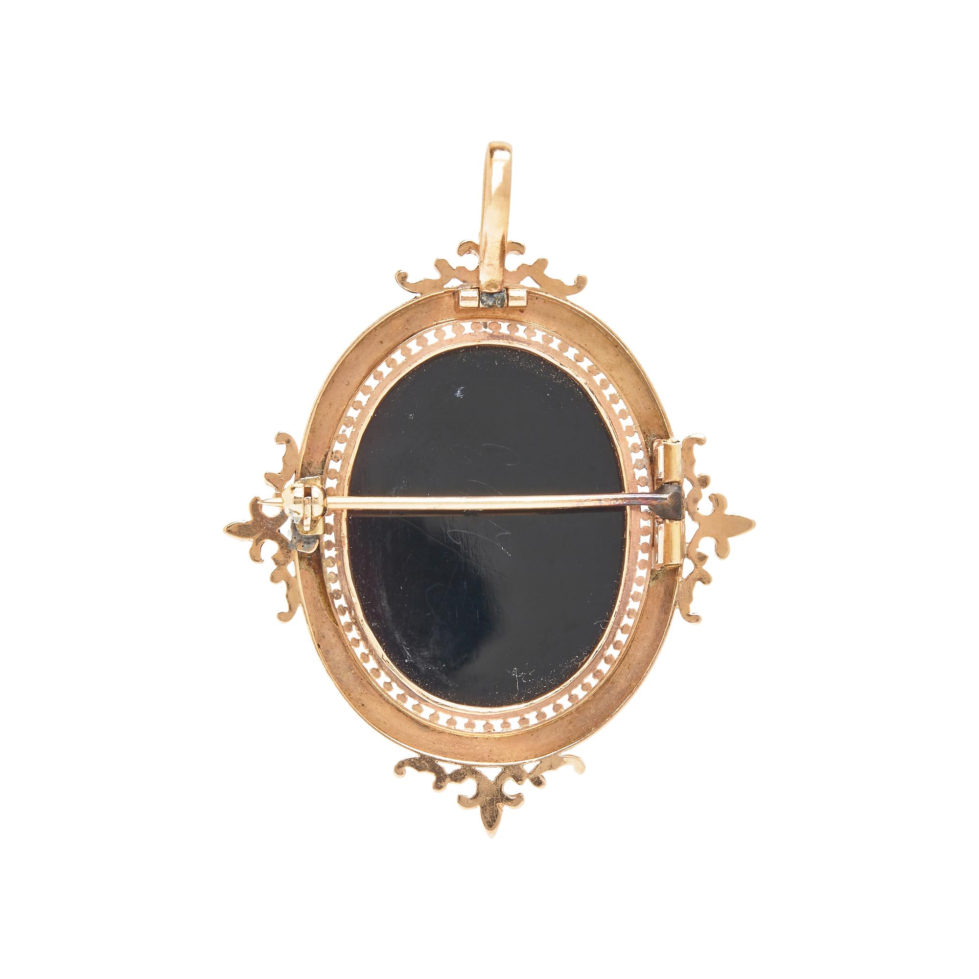 COLLECTION OF HARDSTONE CAMEO JEWELRY