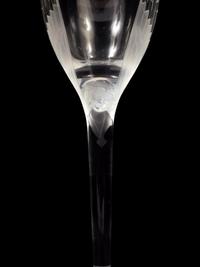 Six Lalique Angel Wing Champagne Flutes