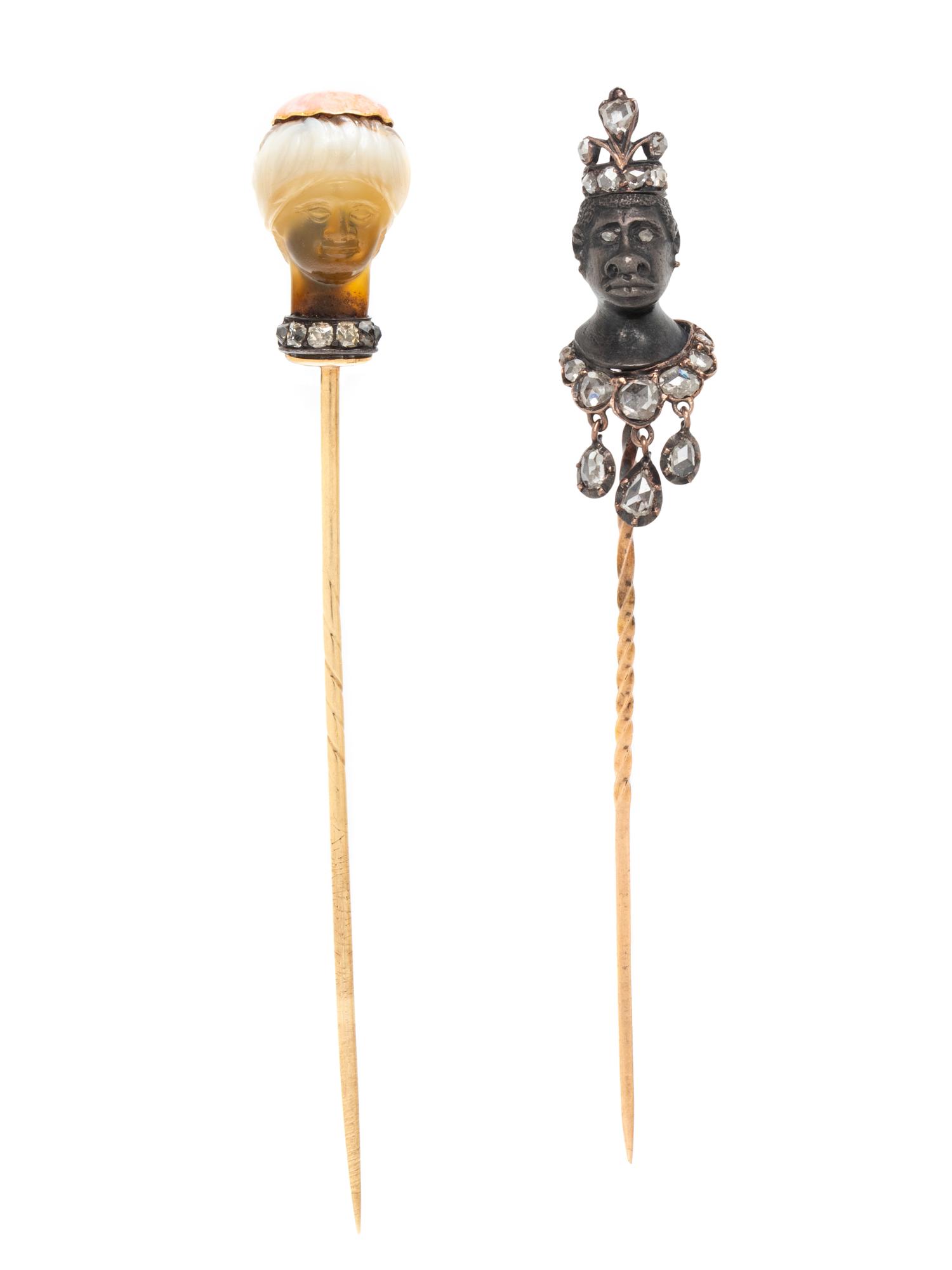 COLLECTION OF FIGURAL STICK PINS