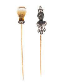 COLLECTION OF FIGURAL STICK PINS