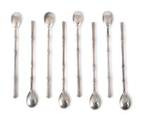 A Set of Tiffany & Co. Silver Bamboo Iced Tea Spoons