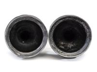 A Pair of Portuguese Pewter Tapersticks, 17th Century