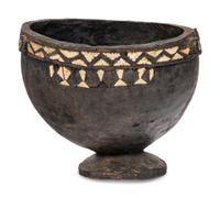 An Oceanic Wooden Ceremonial Inlaid Bowl