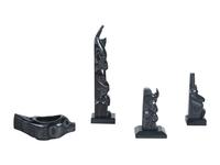 Carved Argillite Totems and Bowl