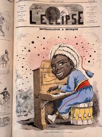 L'Eclipse Satirical Weekly Journal Bound in 3 Folios, Illustrations by Andre Gill