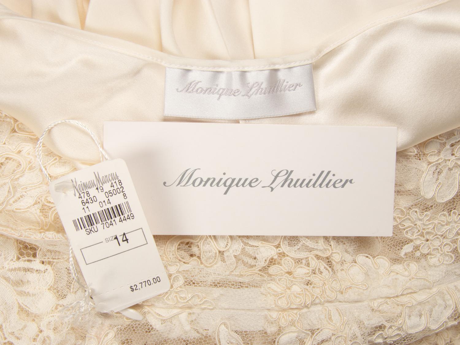 Monique Lhullier, Cream Lace Gown