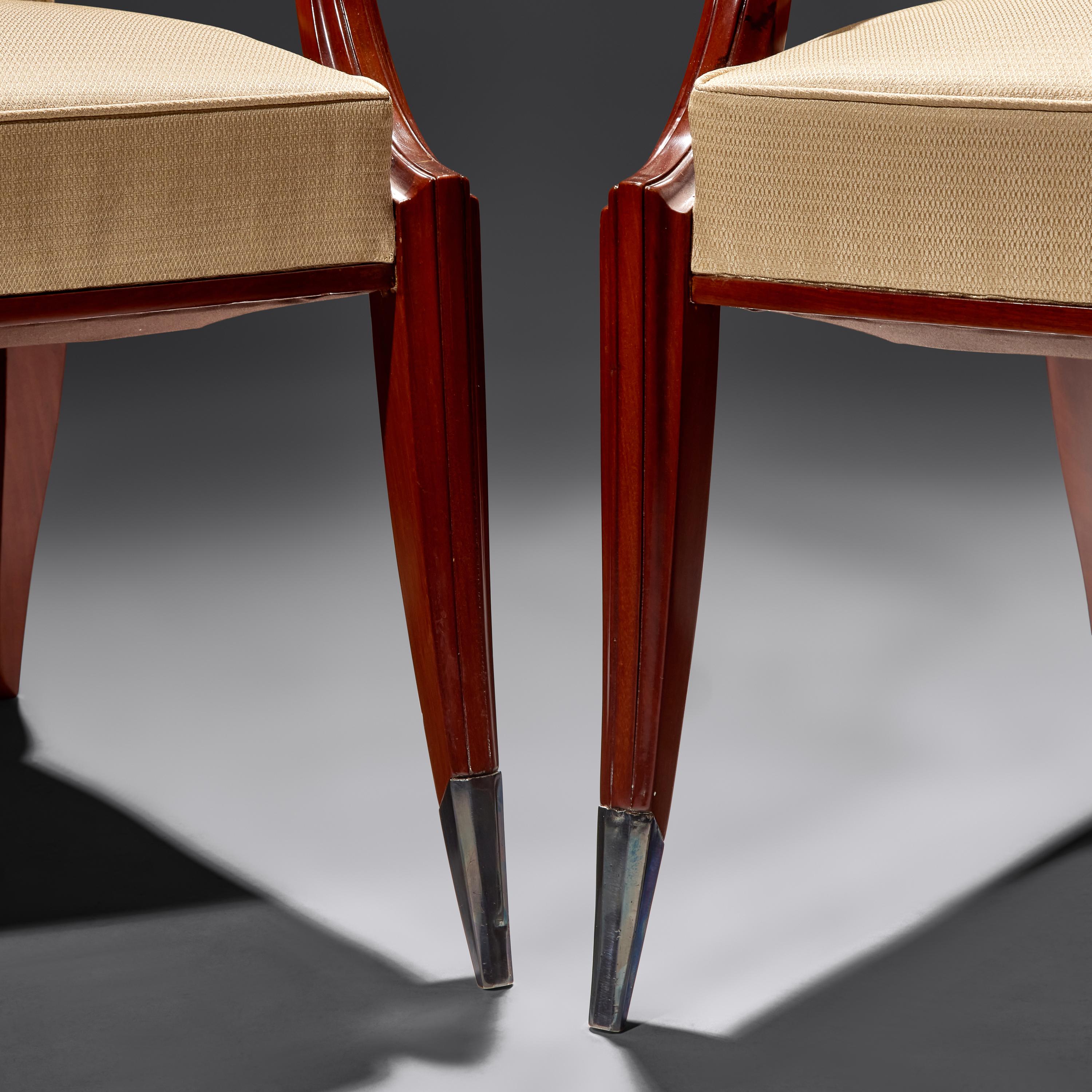 Lucien Rollin (French, 1906–1993) — Pair of Bridge Chairs