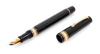 An Omas Paragon: Black Fountain Pen