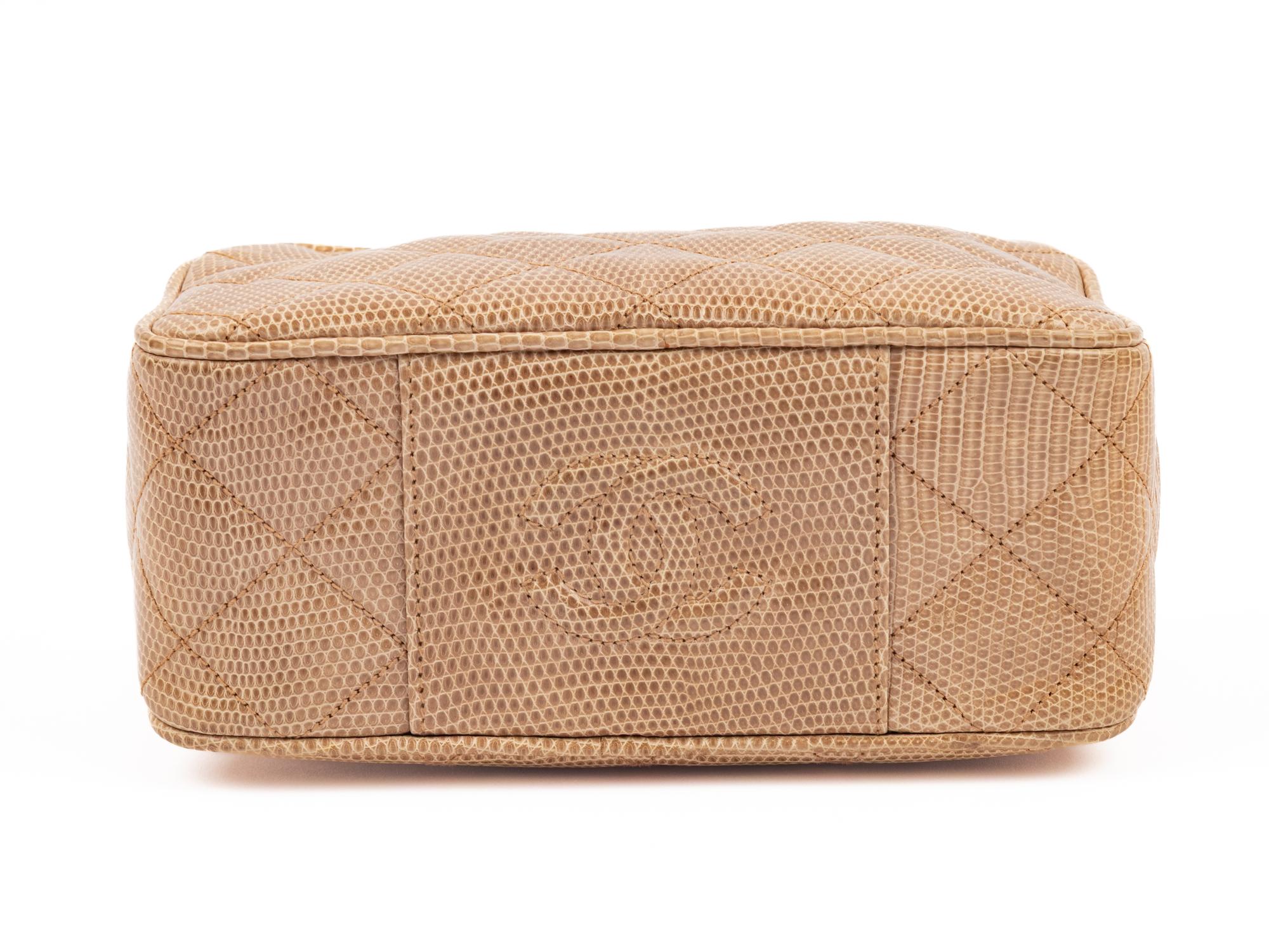 CHANEL, LIZARD CAMERA BAG