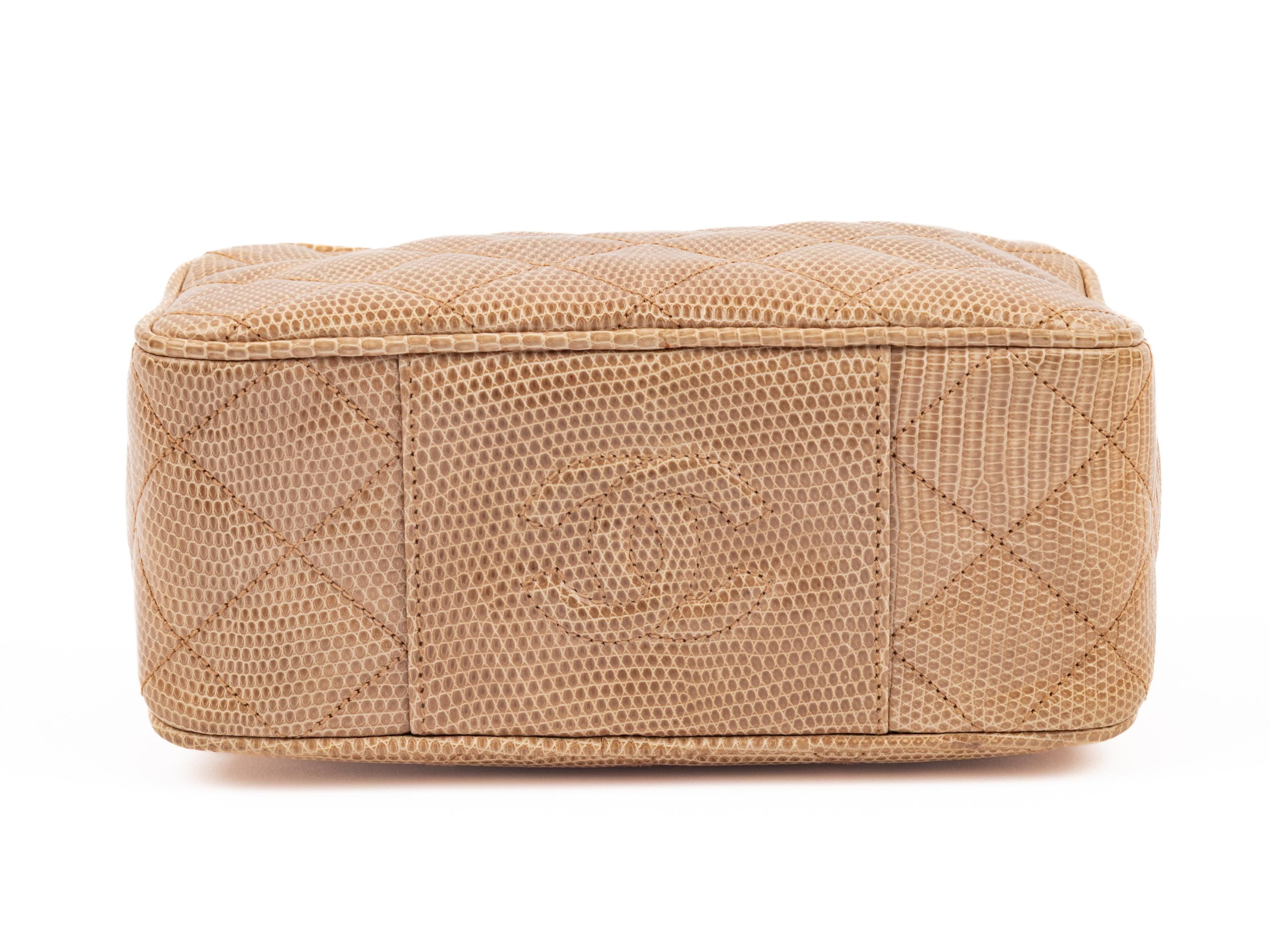 CHANEL, LIZARD CAMERA BAG